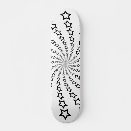 Star Spiral : Black Stars : Skateboard (Devant)