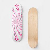 Star Spiral : Étoiles roses : Skateboard (Recto)