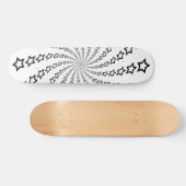 Star Spiral: Zwarte Sterren: Skateboard (Horizontaal)