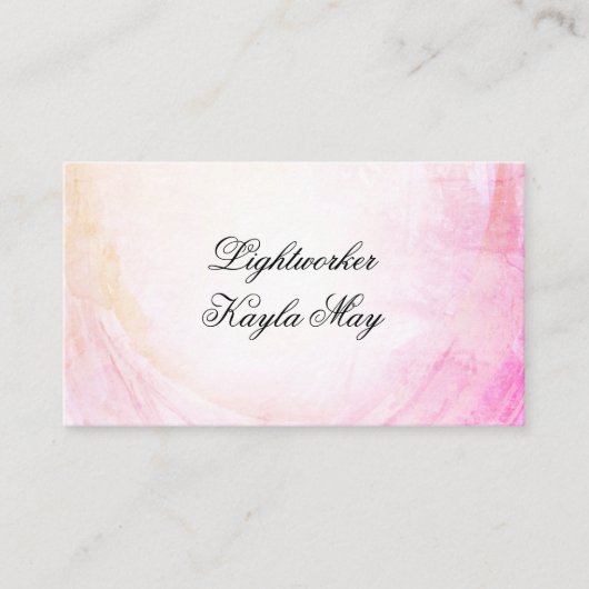 Star Spirituel carte de visite Reiki lumière (Devant)