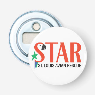 STAR St Louis Avian Rescue Coozie Button Flesopener