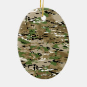 Star Stencil  Camouflage Decor Keramisch Ornament (Achterkant)