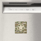 Star Stencil  Camouflage Decor Magneet (Insitu (Vaatwasser))