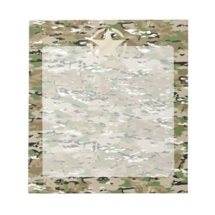 Star Stencil  Camouflage Decor Notitieblok