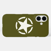 Star Stencil Classic on Khaki Green Case-Mate iPhone Case (Achterkant (horizontaal))