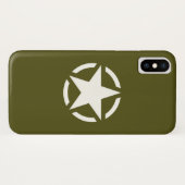 Star Stencil Classic on Khaki Green Case-Mate iPhone Case (Achterkant (horizontaal))