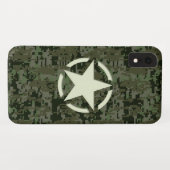 Star Stencil Decal Green Camouflage Case-Mate iPhone Case (Achterkant (horizontaal))