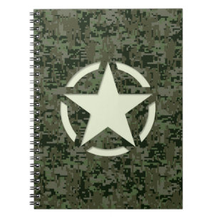 Star Stencil Digital Woodland Notitieboek