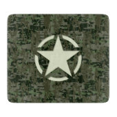 Star Stencil Digital Woodland Snijplank (Voorkant)