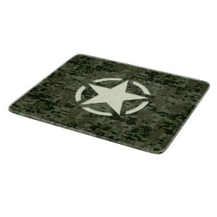 Star Stencil Digital Woodland Snijplank
