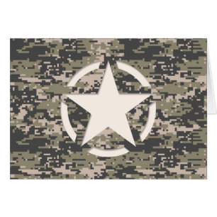 Star Stencil  Label Digital Khaki Style