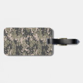 Star Stencil Label Digital Khaki Style Bagagelabel (Achterkant horizontaal)