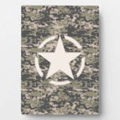 Star Stencil Label Digital Khaki Style Fotoplaat (voorkant)