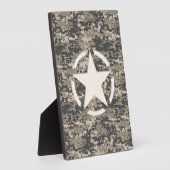 Star Stencil  Label Digital Khaki Style Fotoplaat (Zijkant)