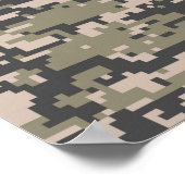 Star Stencil  Label Digital Khaki Style Poster (Hoek)