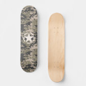 Star Stencil  Label Digital Khaki Style Skateboard (Voorkant)