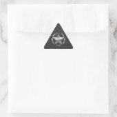 Star Stencil Label Koolstofvezelstijl (Tas)