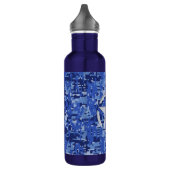 Star Stencil  Navy Blue Digital Camo Waterfles (Links)