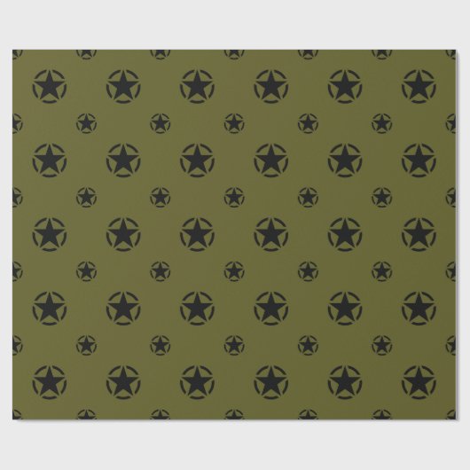 Star Stencil Pattern Cadeaupapier (Vlak)