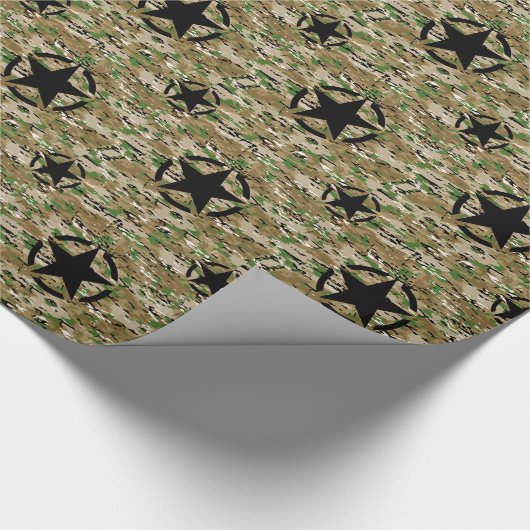 Star Stencil Pattern Cadeaupapier (Hoek)