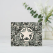 Star Stencil voor digitale camouflage Briefkaart (Staand voorkant)