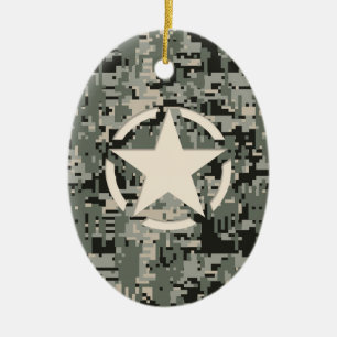Star Stencil voor digitale camouflage Keramisch Ornament