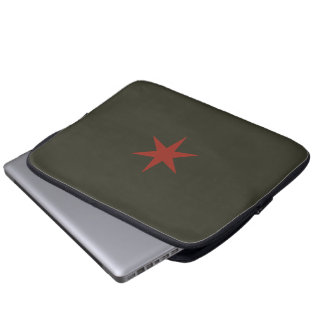 Star Stern khaki olijf Laptop Sleeve