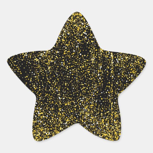 Star Stickers Gold Glitter (Devant)