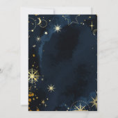 Star Struck Waterverf Galaxy Bruiloft Kaart (Achterkant)