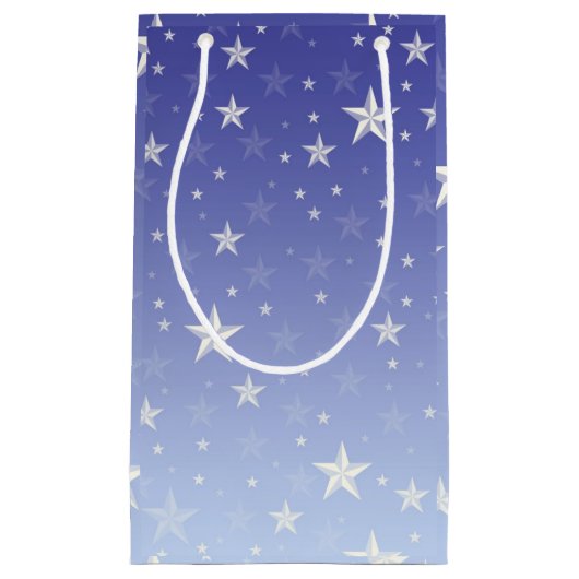Star Studded Blue Klein Cadeauzakje (Voorkant)