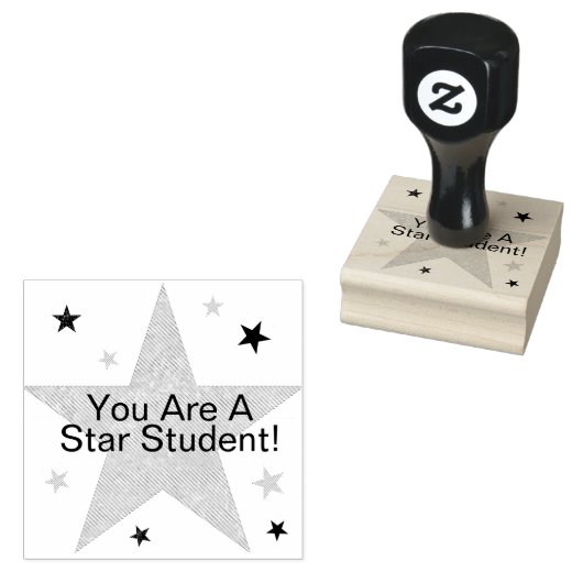 Star Student Teachers Award - Stimuleringsrubber Rubberstempel (Gestempeld)