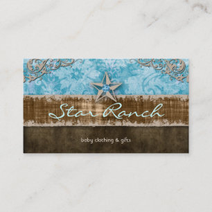 Star Suede Visitekaartje Baby Blue H