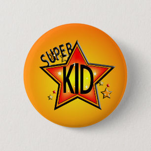 Star Super Kind Round Button