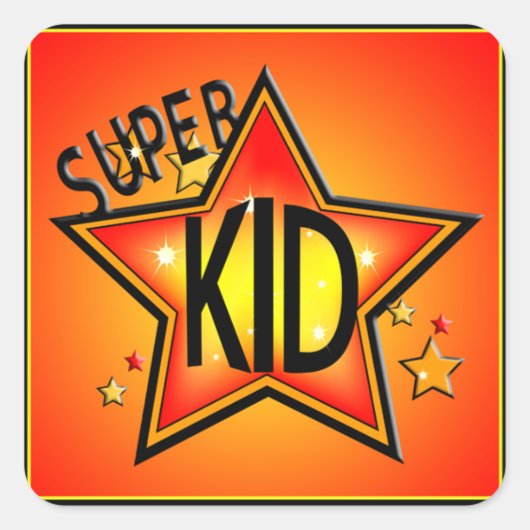 Star Super Kind Stickers (Voorkant)