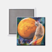 Star Surfer-Cat Chili Pepper Magnet Magneet (Voorkant / Achterkant)