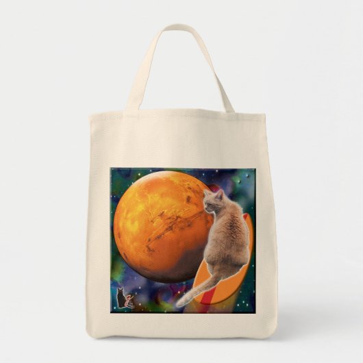 Star Surfer-Cat Chili Pepper Tote Bag (Voorkant)