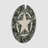 Star Symbol Pixel Digital Camouflage Ornament (voorkant)