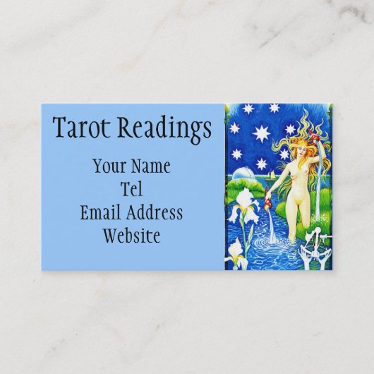 Star Tarot Visitekaartje (Voorkant)
