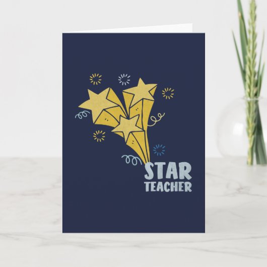 Star Teacher Bedankkaart (Voorkant)