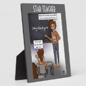 Star Teacher Plaque Fotoplaat (Zijkant)