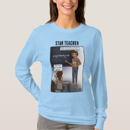 Star Teacher T-shirt met lange mouwen voor dames
