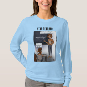 Star Teacher T-shirt met lange mouwen voor dames