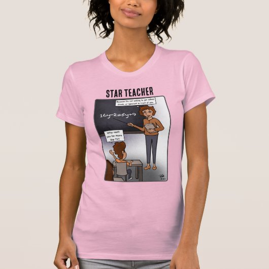 Star Teacher T-shirt voor dames (Voorkant)