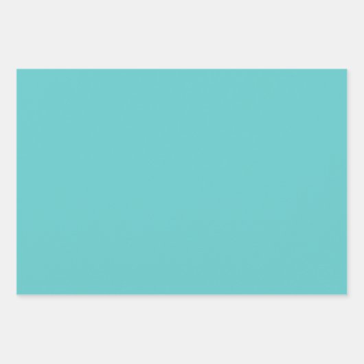 Star Tiles Geometric Pattern Turquoise Inpakpapier Vel (Voorkant 2)