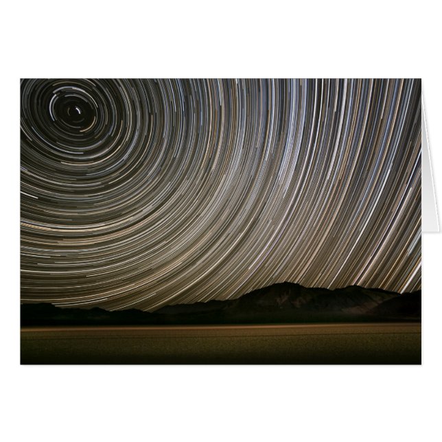 Star Trail à la nuit| Californie, Death Valley (Devant horizontal)