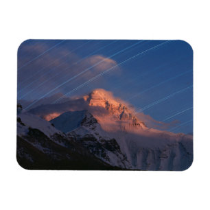 Star Trail Everest Tibet, China Magneet