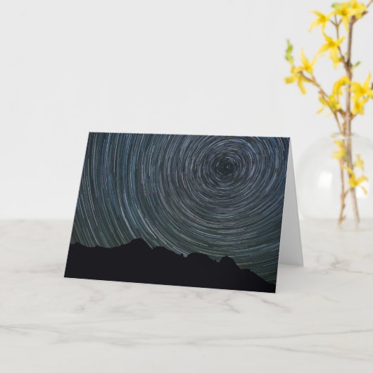 Star Trails Around Polaris | Ingalls Pass Kaart (Gele Bloem)