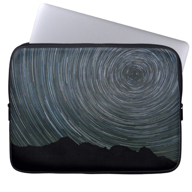 Star Trails Around Polaris Ingalls Pass Laptop Sleeve (Voorkant)