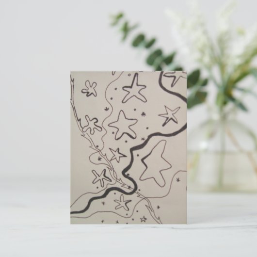 Star Trails Briefkaart (Staand voorkant)