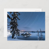 Star Trails | Nationaal park Crater Lake Briefkaart (Voorkant / Achterkant)